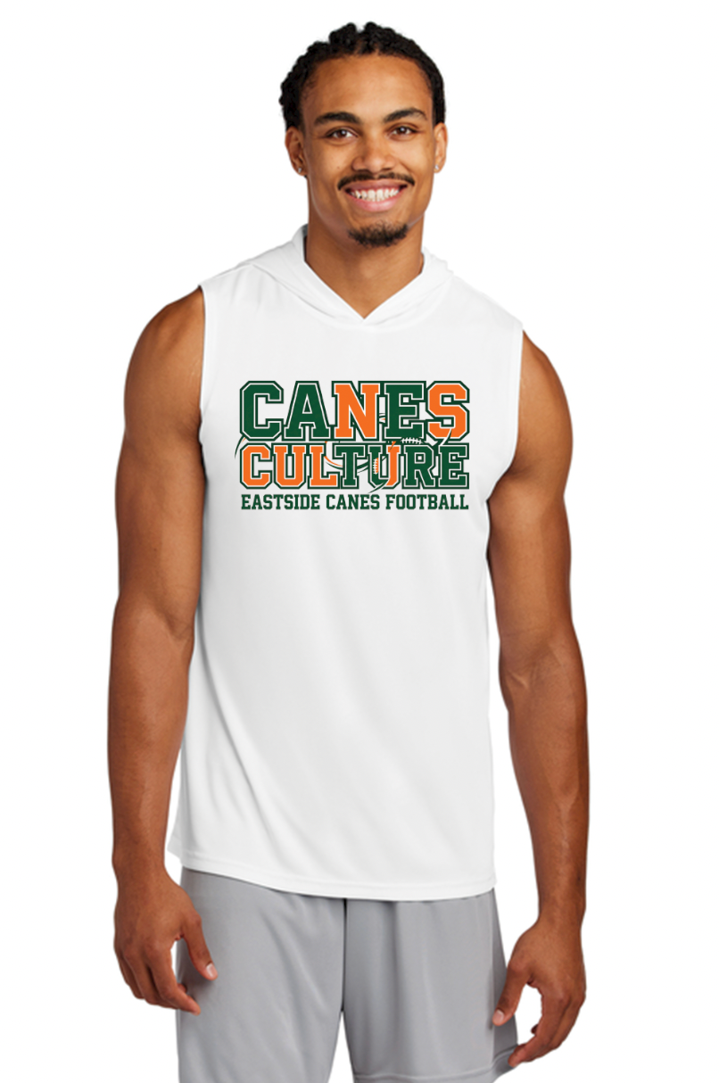 Eastside Canes Football Personalized Sport-Tek® Competitor™ Sleeveless Hoodie