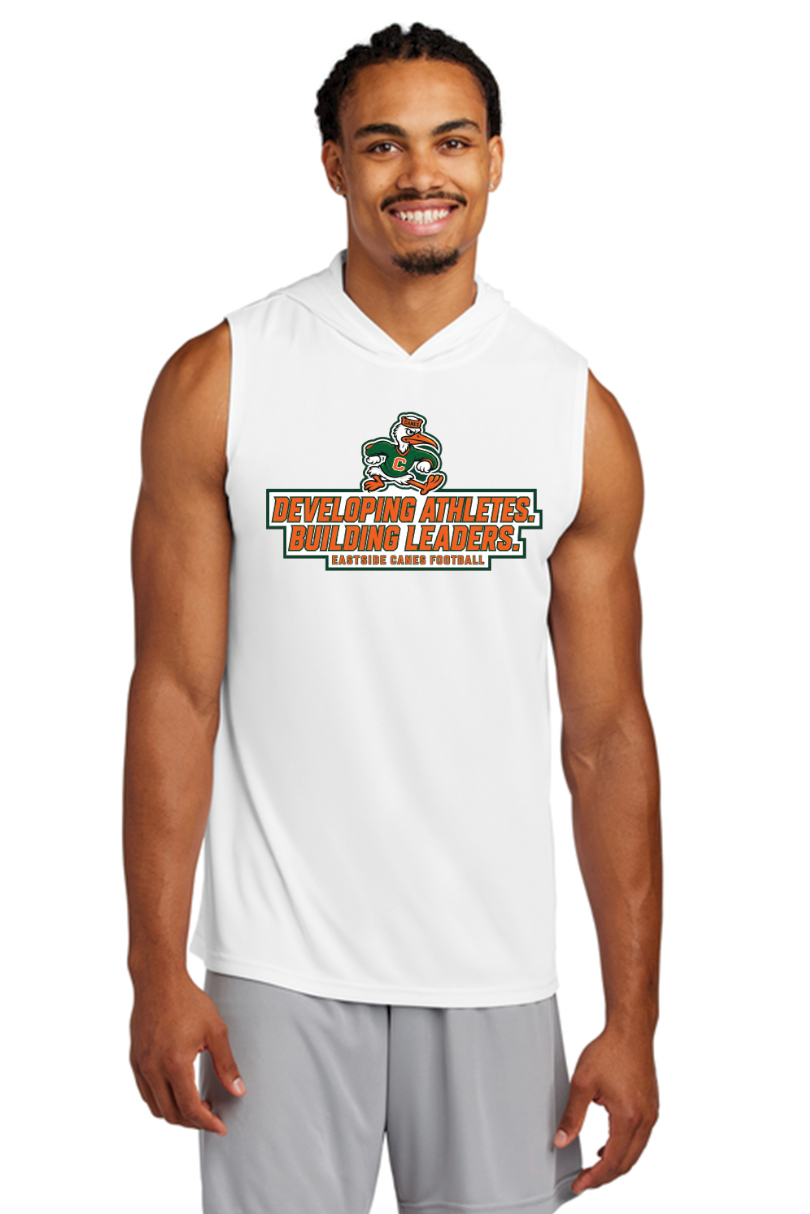 Eastside Canes Football Personalized Sport-Tek® Competitor™ Sleeveless Hoodie