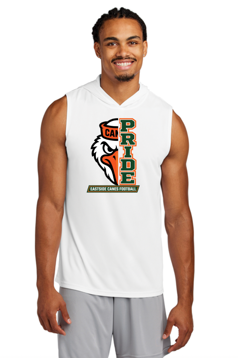 Eastside Canes Football Personalized Sport-Tek® Competitor™ Sleeveless Hoodie
