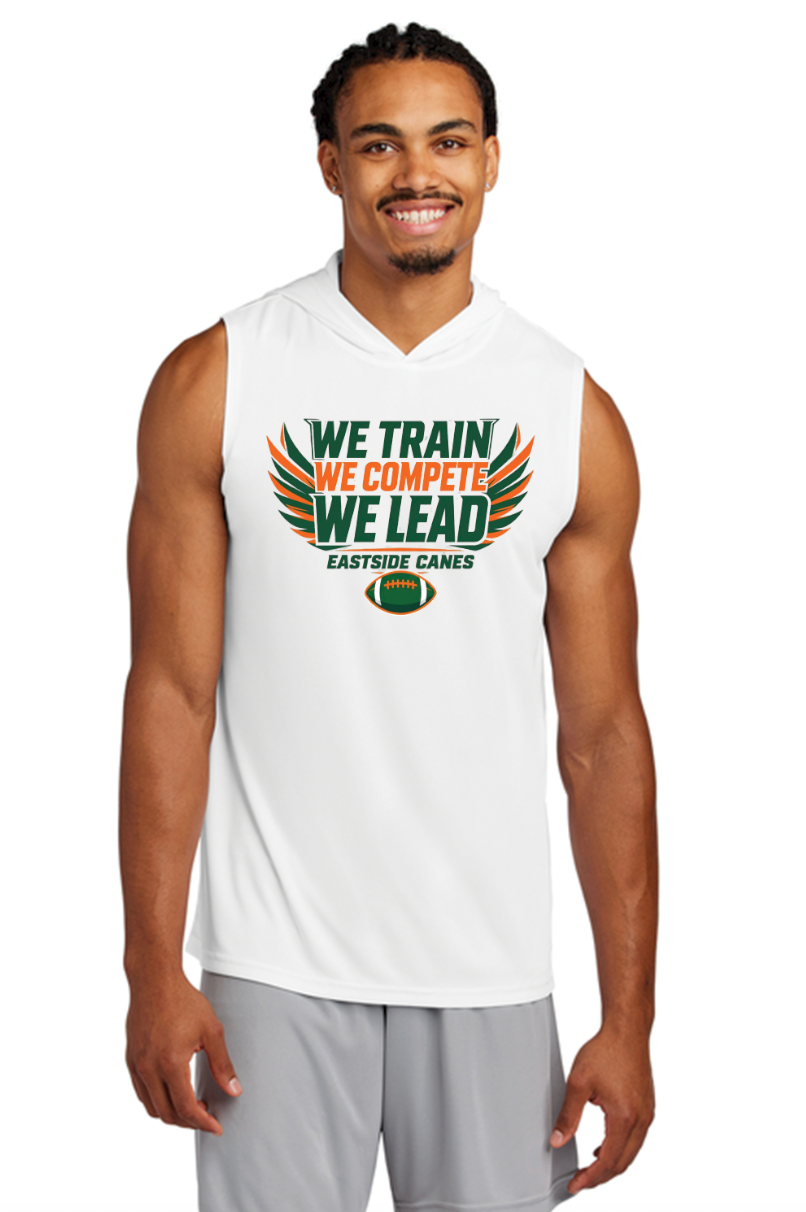 Eastside Canes Football Personalized Sport-Tek® Competitor™ Sleeveless Hoodie