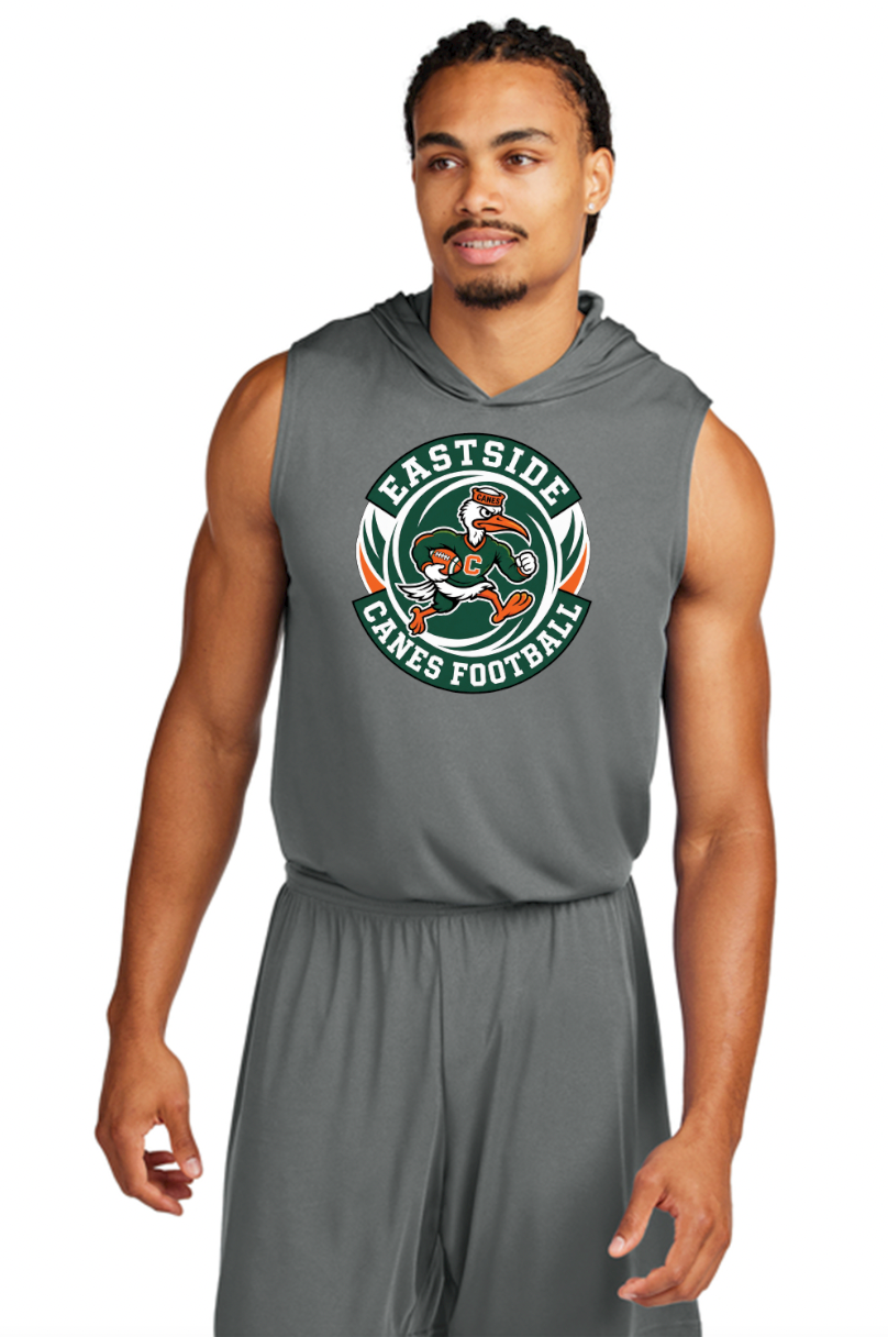 Eastside Canes Football Personalized Sport-Tek® Competitor™ Sleeveless Hoodie