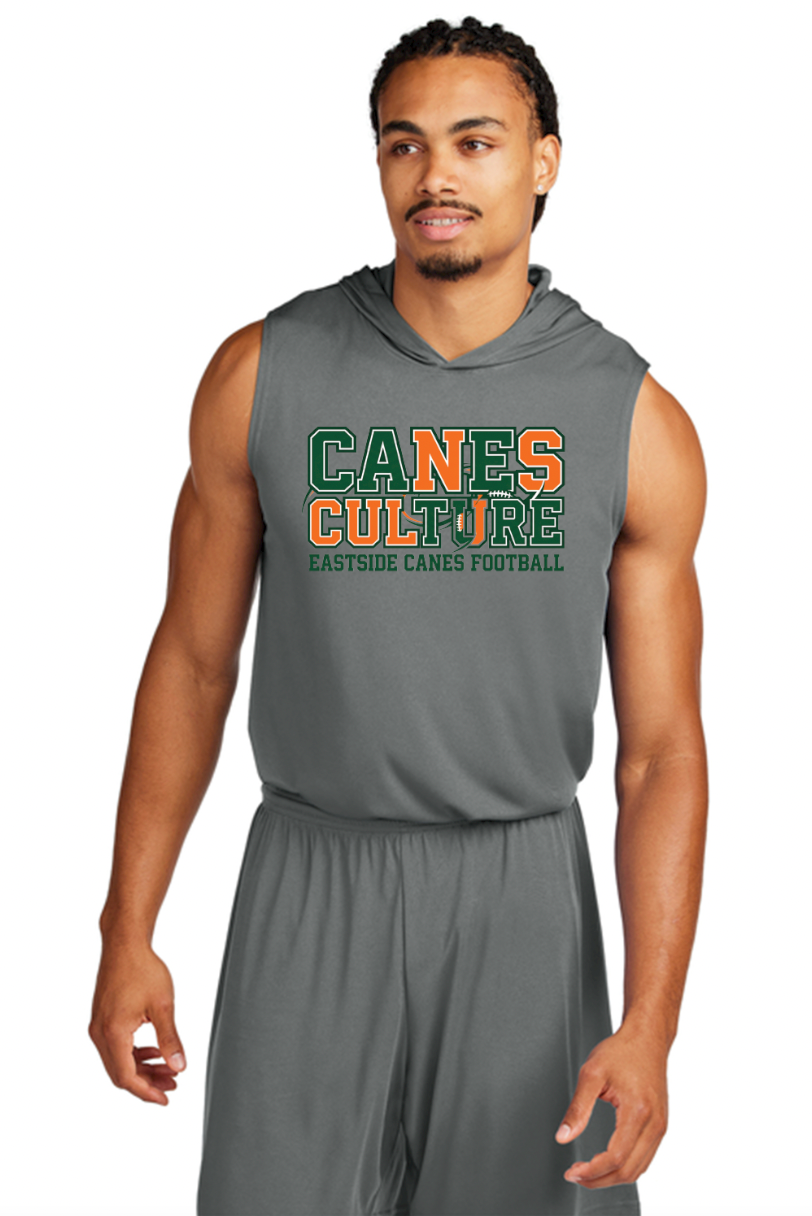 Eastside Canes Football Personalized Sport-Tek® Competitor™ Sleeveless Hoodie