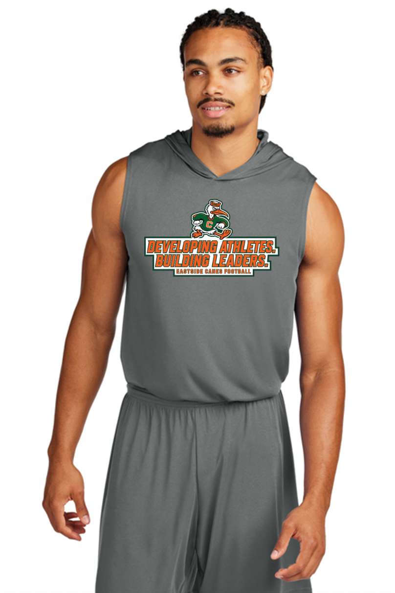 Eastside Canes Football Personalized Sport-Tek® Competitor™ Sleeveless Hoodie