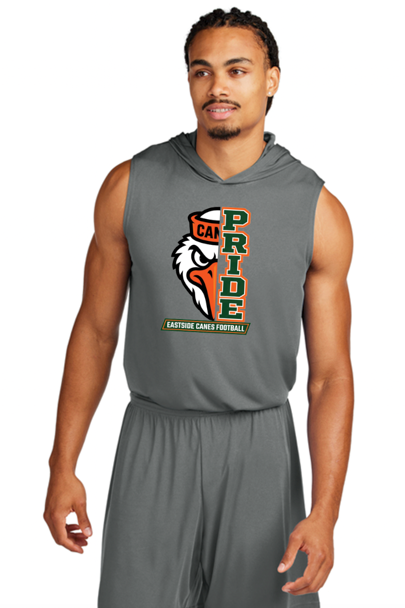 Eastside Canes Football Personalized Sport-Tek® Competitor™ Sleeveless Hoodie