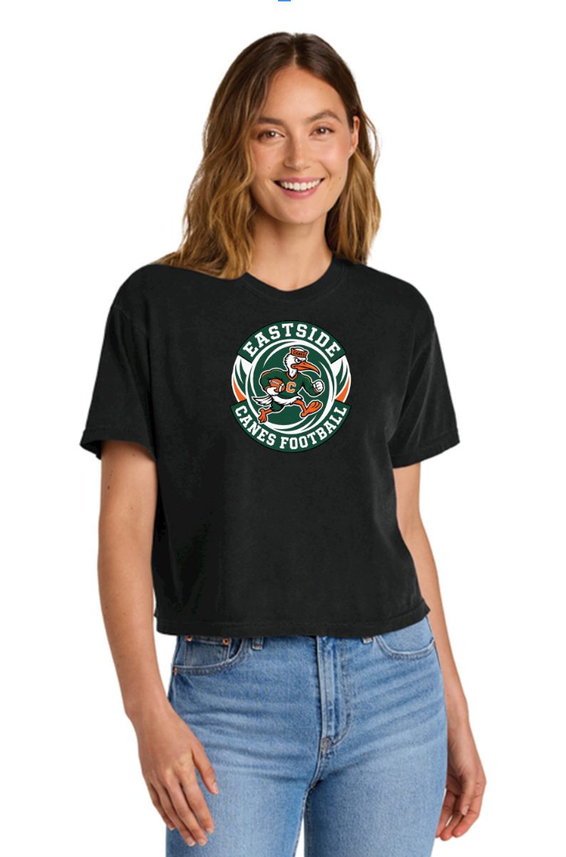 Eastside Canes Football Personalized Heavyweight Boxy Tee