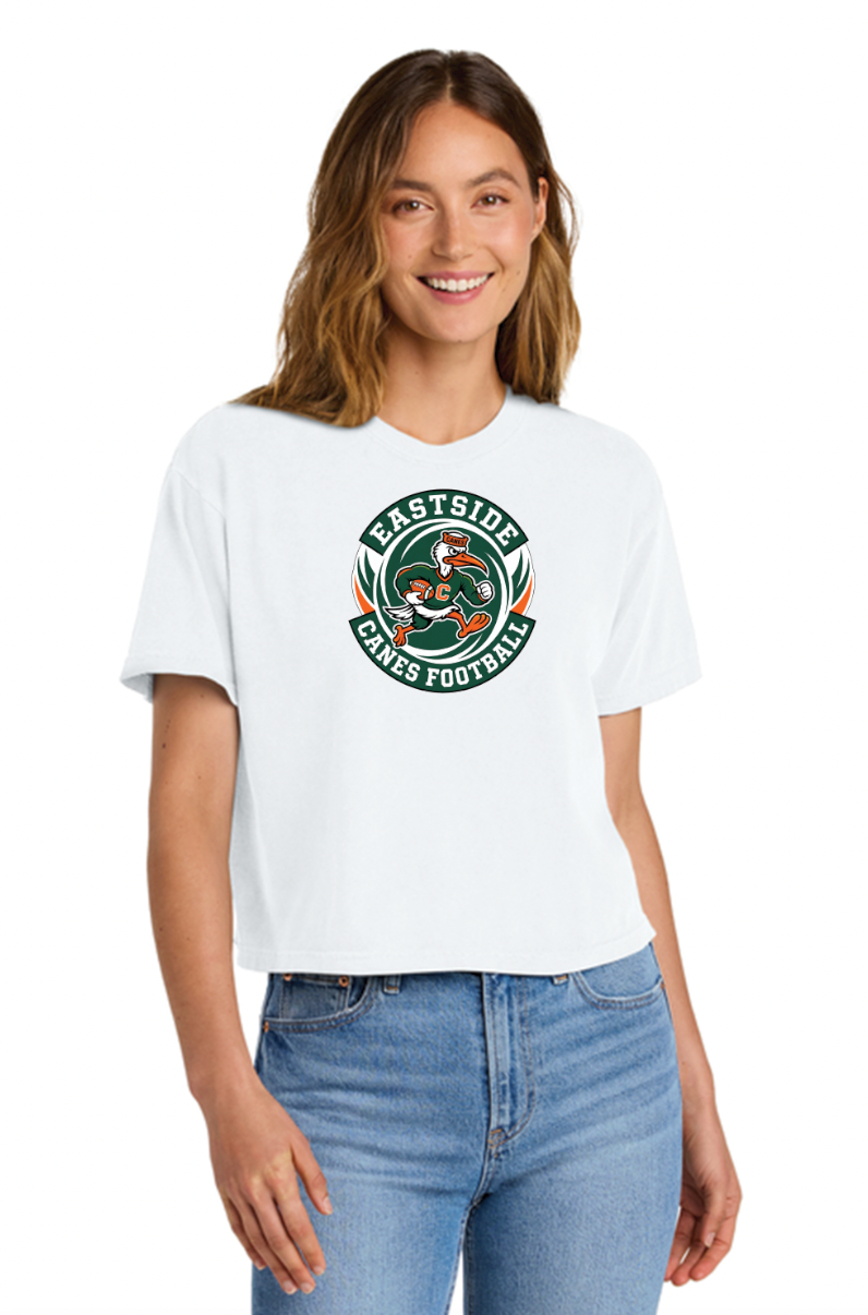 Eastside Canes Football Personalized Heavyweight Boxy Tee