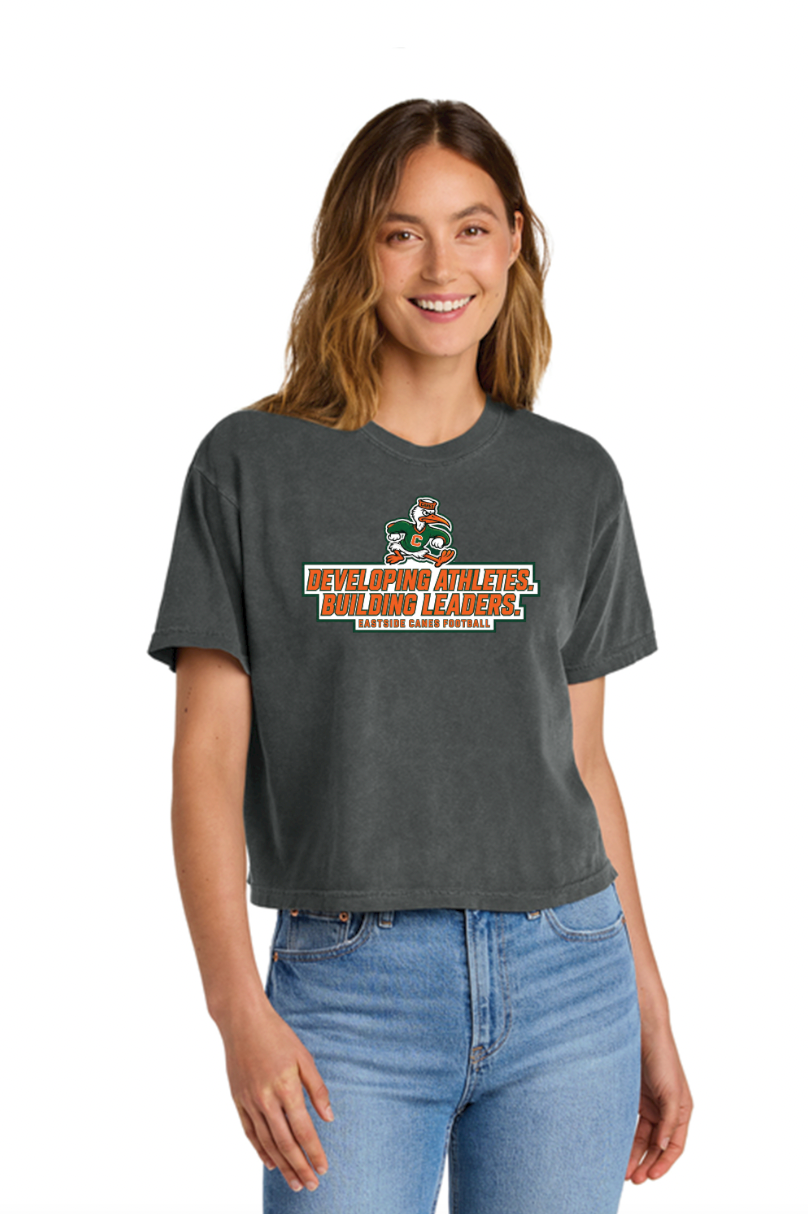 Eastside Canes Football Personalized Heavyweight Boxy Tee