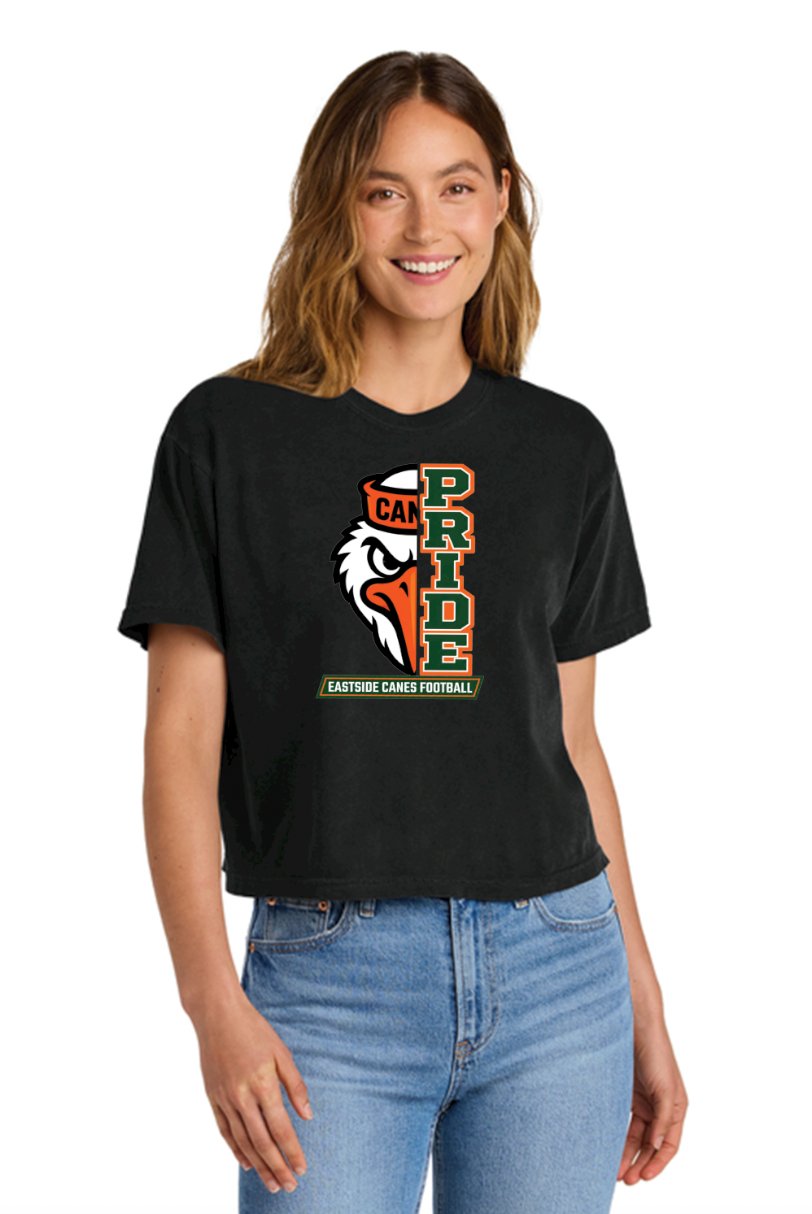 Eastside Canes Football Personalized Heavyweight Boxy Tee