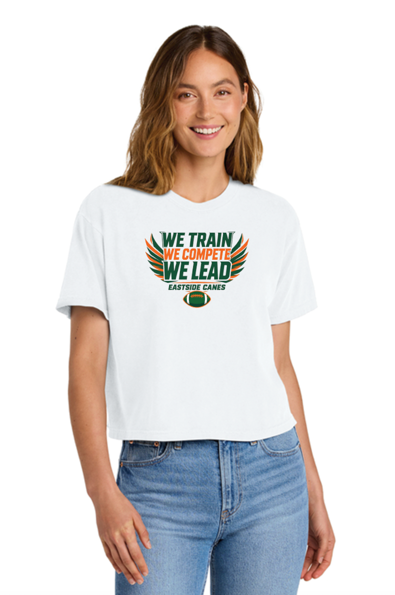 Eastside Canes Football Personalized Heavyweight Boxy Tee