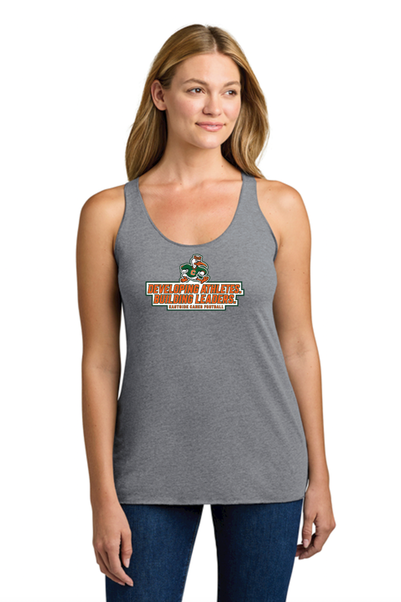 Eastside Canes Football Women's Racerback Tri-blend Tank