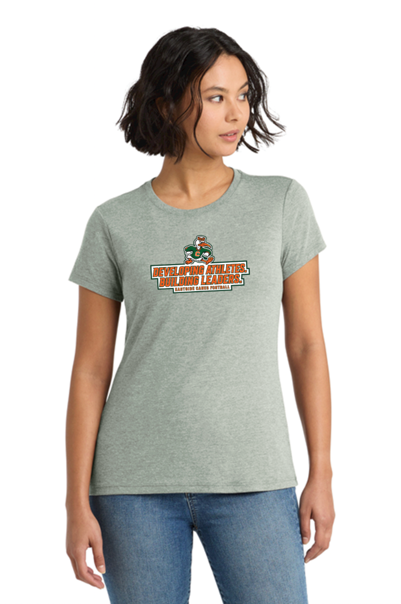 Eastside Canes Football Personalized Women's Perfect Tri-blend T-Shirt