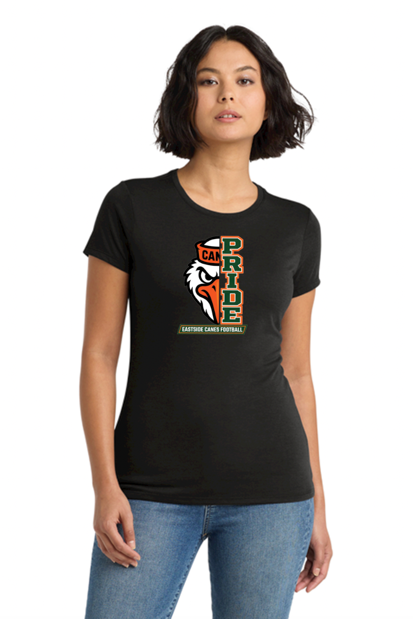 Eastside Canes Football Personalized Women's Perfect Tri-blend T-Shirt