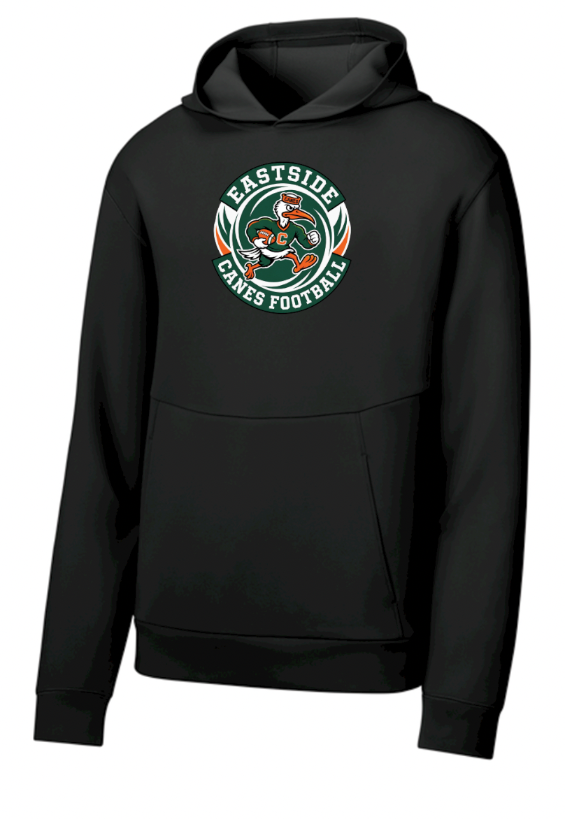 Eastside Canes Football Sport-Tek® Pro Perform Pullover Hoodie