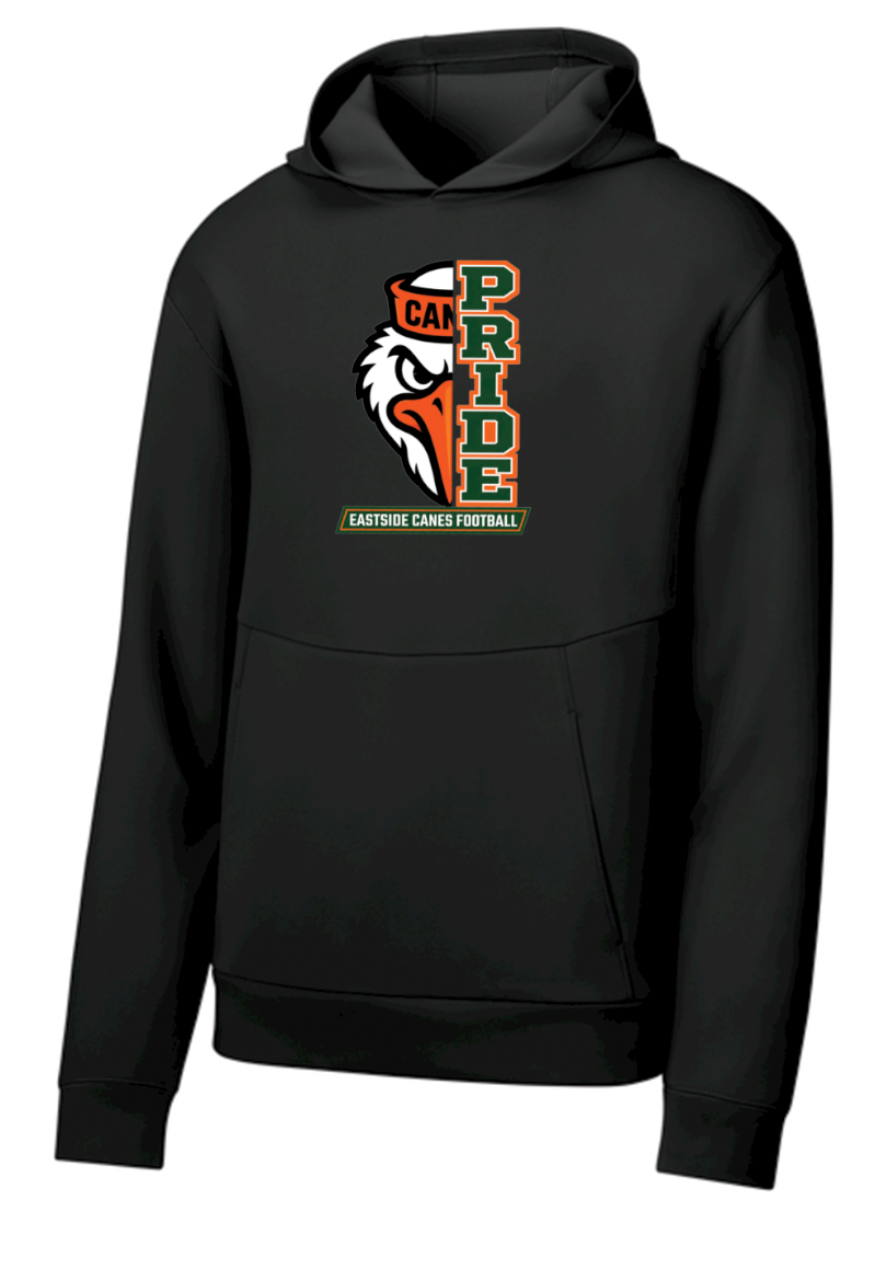 Eastside Canes Football Sport-Tek® Pro Perform Pullover Hoodie