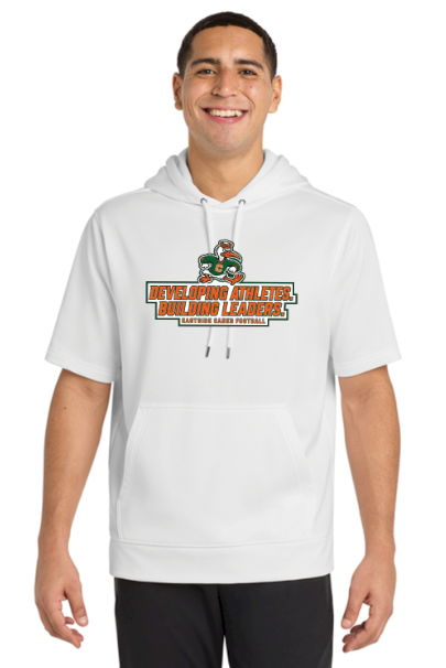 Eastside Canes Football Sport-Tek® Sport-Wick® Fleece Short Sleeve Hooded Pullover