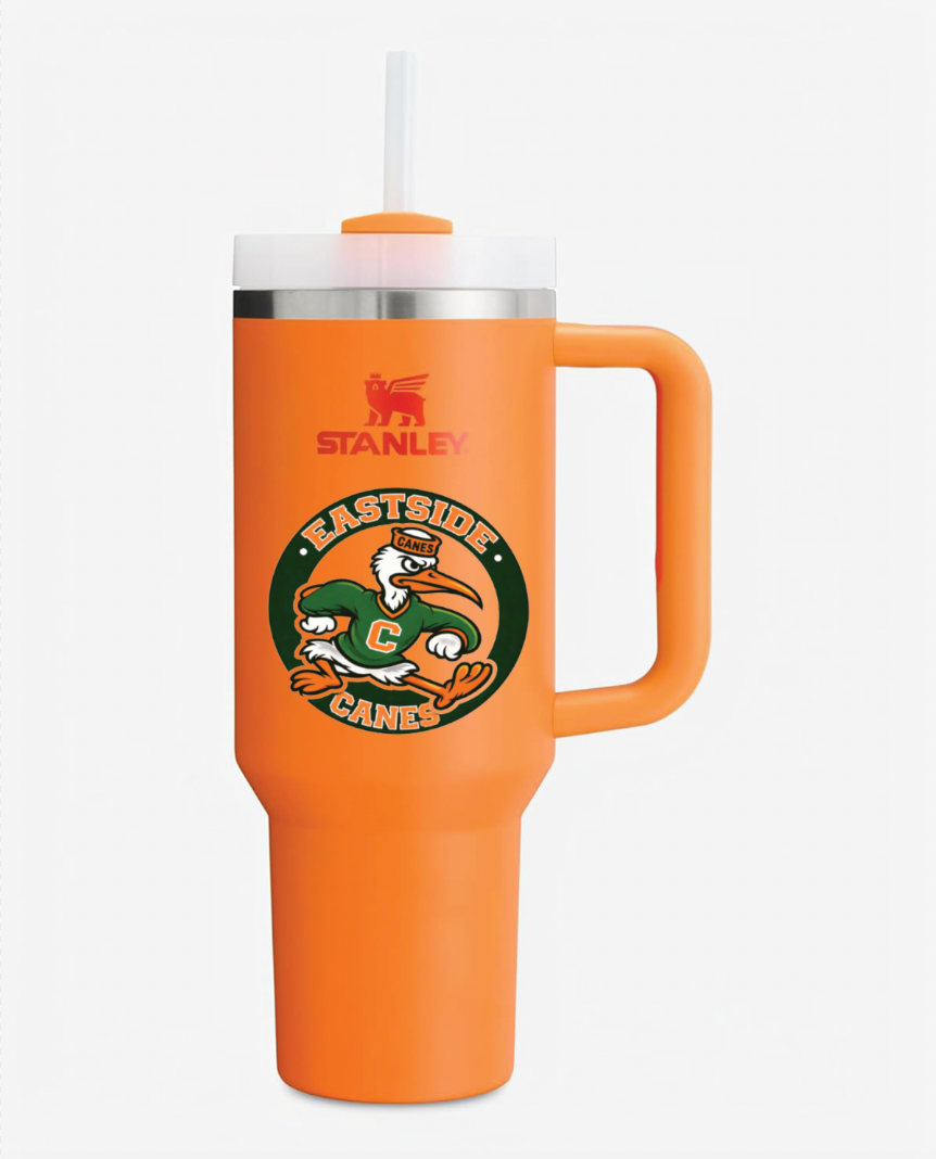 Eastside Canes Football Stanley Cup with Decal
