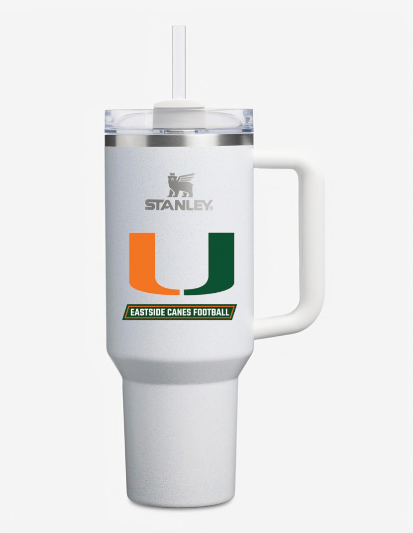 Eastside Canes Football Stanley Cup with Decal