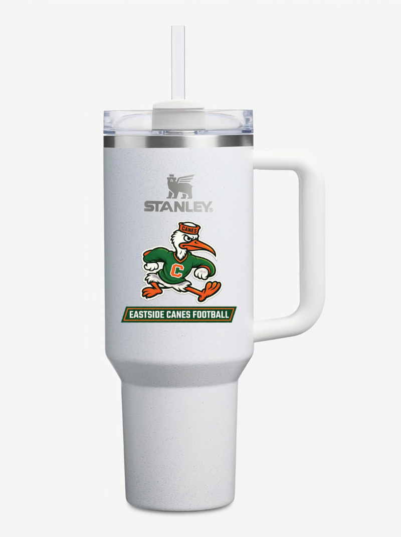 Eastside Canes Football Stanley Cup with Decal