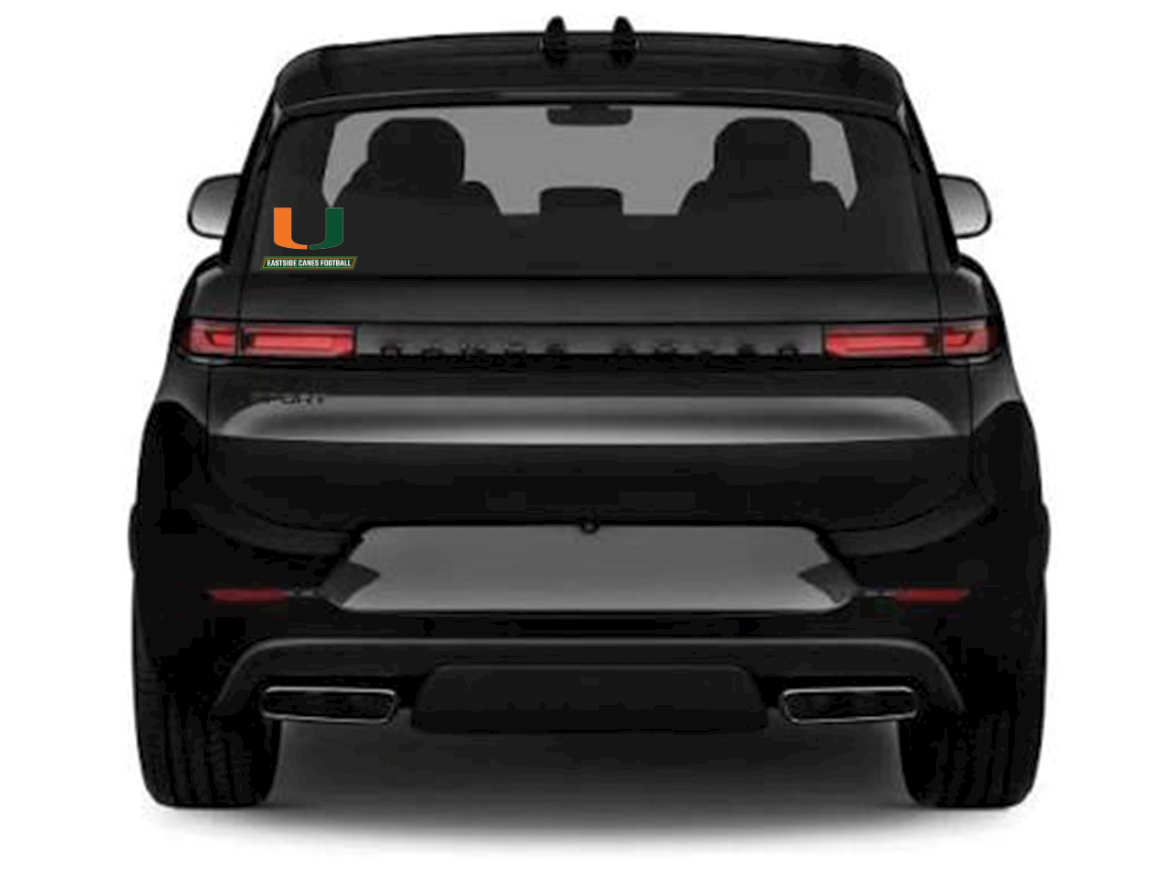 Eastside Canes Football Car Decal