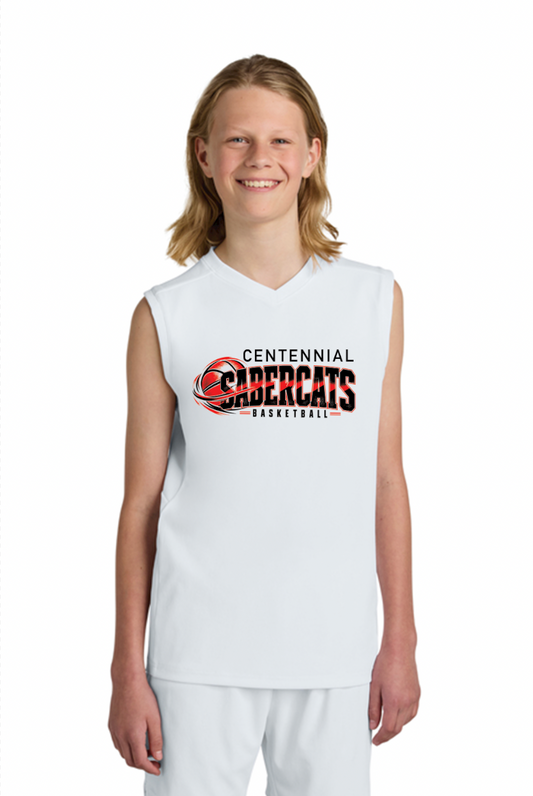Centennial Basketball Sport-Tek® Club Sleeveless V-Neck