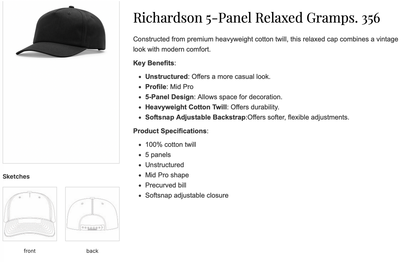 Phoenix International Academy Richardson 5-Panel Relaxed Dad Hat