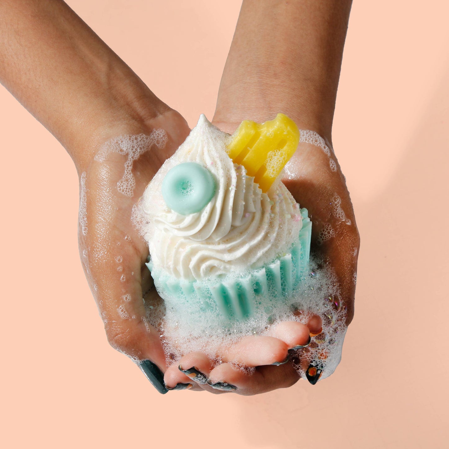 Handmade Pool Party Cupcake Soap (Frosted Mango)