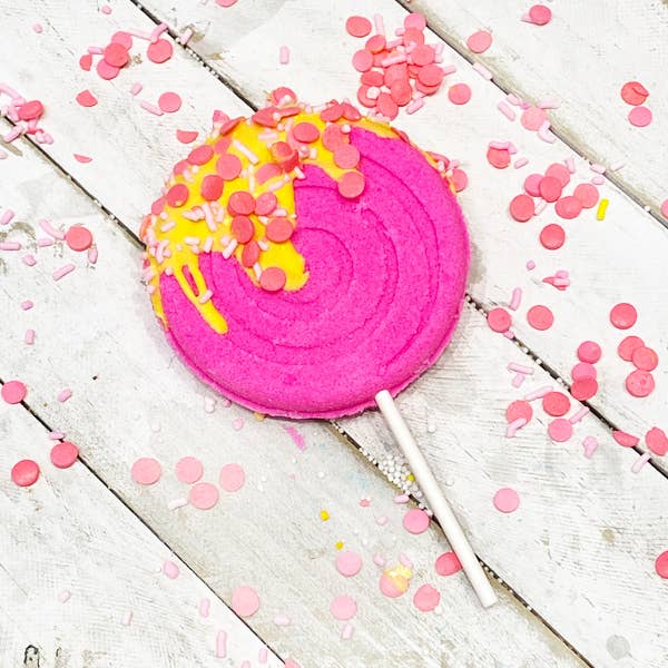 Lollipop Bath Bomb - Pink