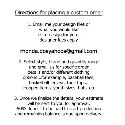 CUSTOM ORDER FORM